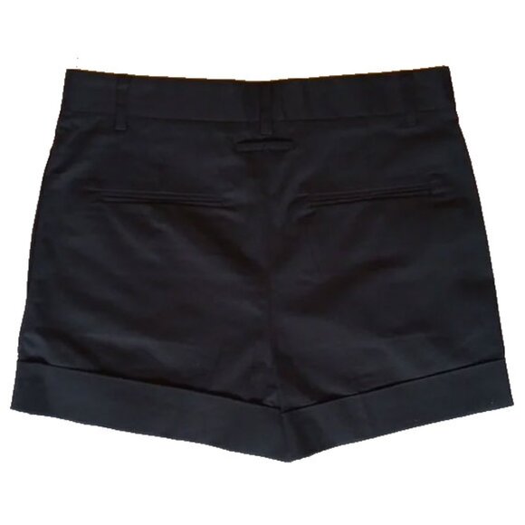 Vintage NWOT Jean Paul Gaultier Femme Pleated Cotton Blend Dress Shorts 6 Black - Picture 2 of 10